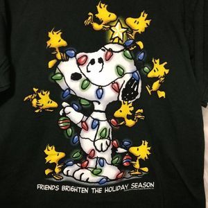 Peanuts Christmas tee vintage